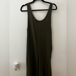 Lou & Grey army green jumpsuit, size small